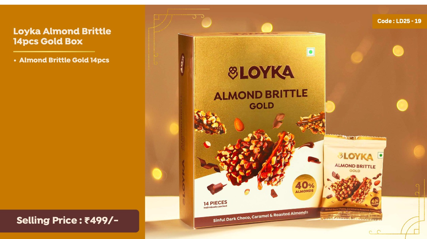 Loyka Almond Brittle 14pcs Gold Box