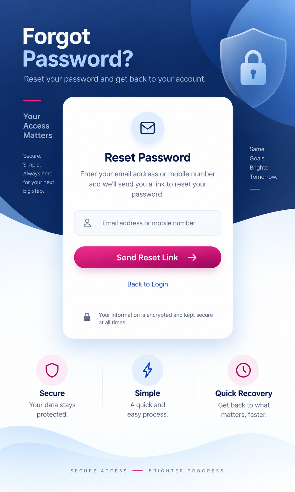 Forgot Password Page Image