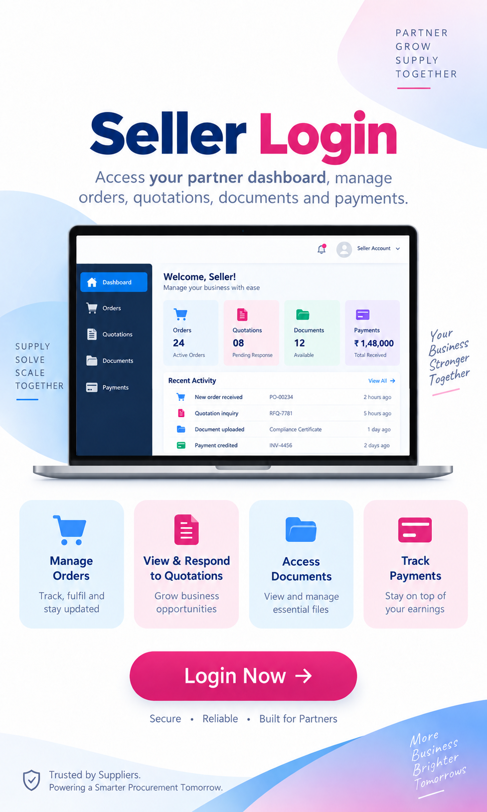 Seller Login Page Image