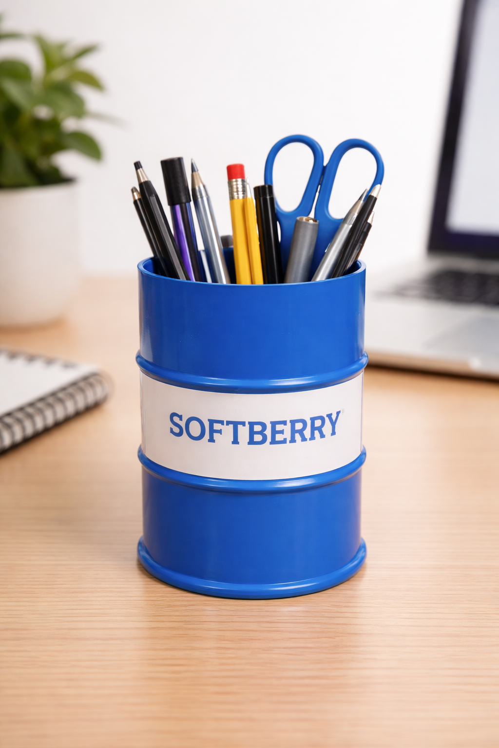 Customized Barrel Pen Stand  with Branding