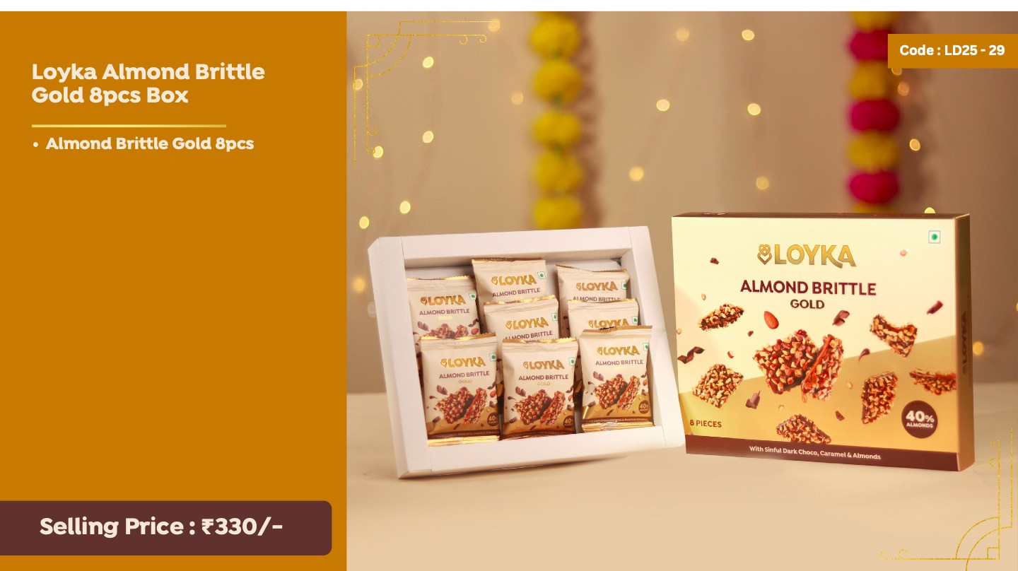 Loyka Almond Brittle Gold 8pcs Box