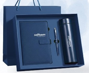 3-in-1 Corporate Gift Set | Diary, Metal Pen & Temperature Bottle Combo