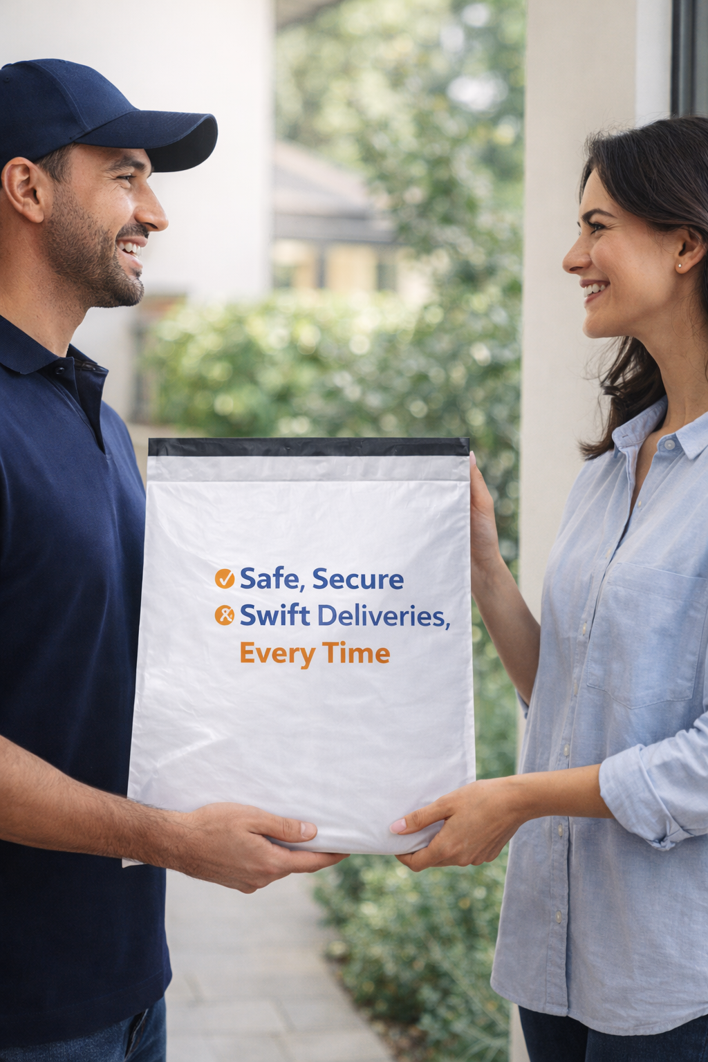 Premium Courier Bag 14x16 Inch (60 Micron) – Single Color Printed