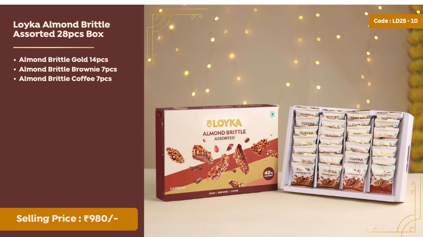 Loyka Almond Brittle Assorted 28pcs Box