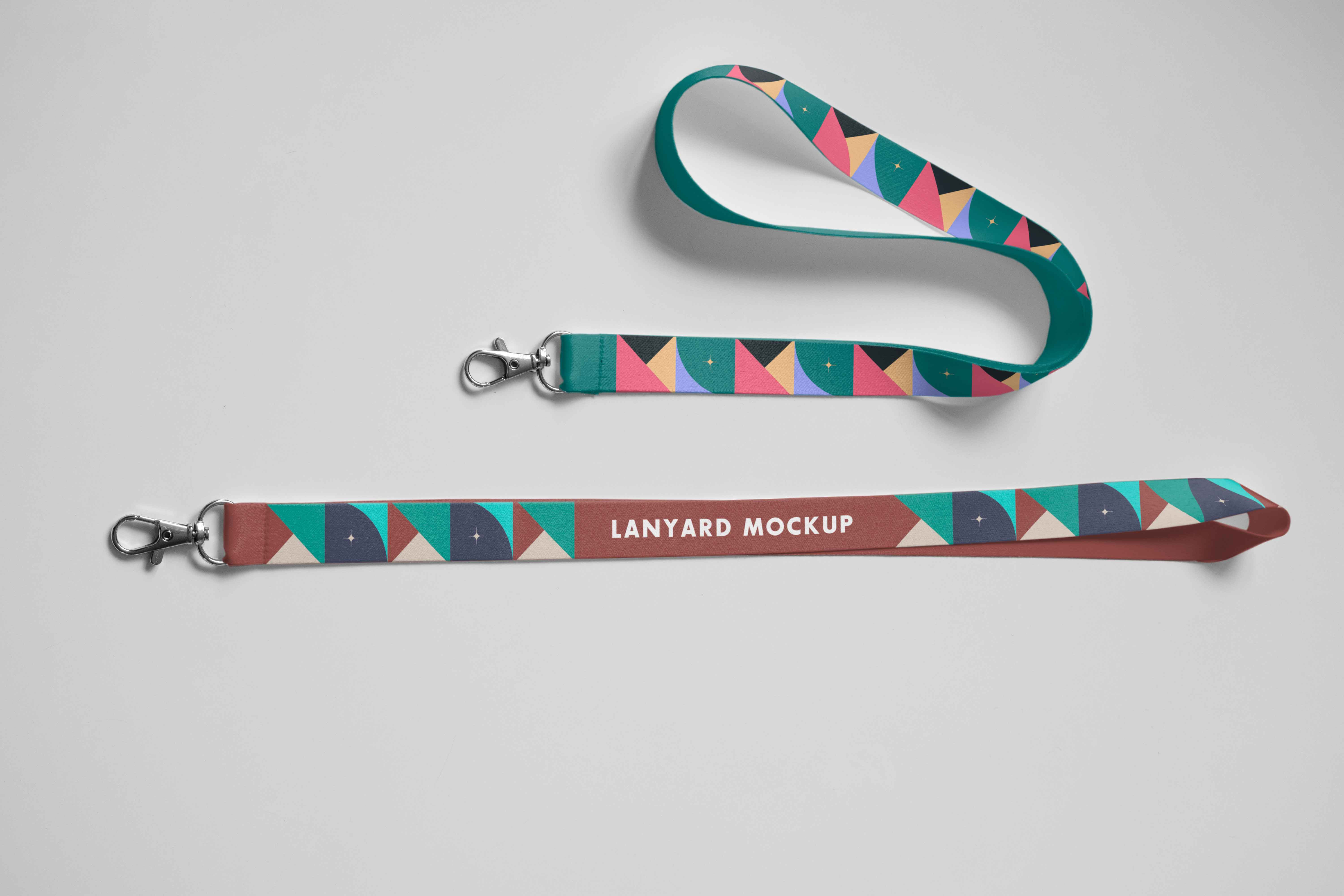 Logo Custom Polyester Lanyard – Sublimation / Heat Transfer Printed (Length 30 Inch) Without Card & Holder