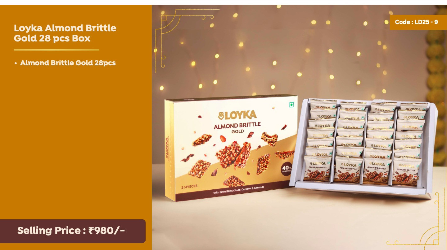 Loyka Almond Brittle Gold 28 pcs Box