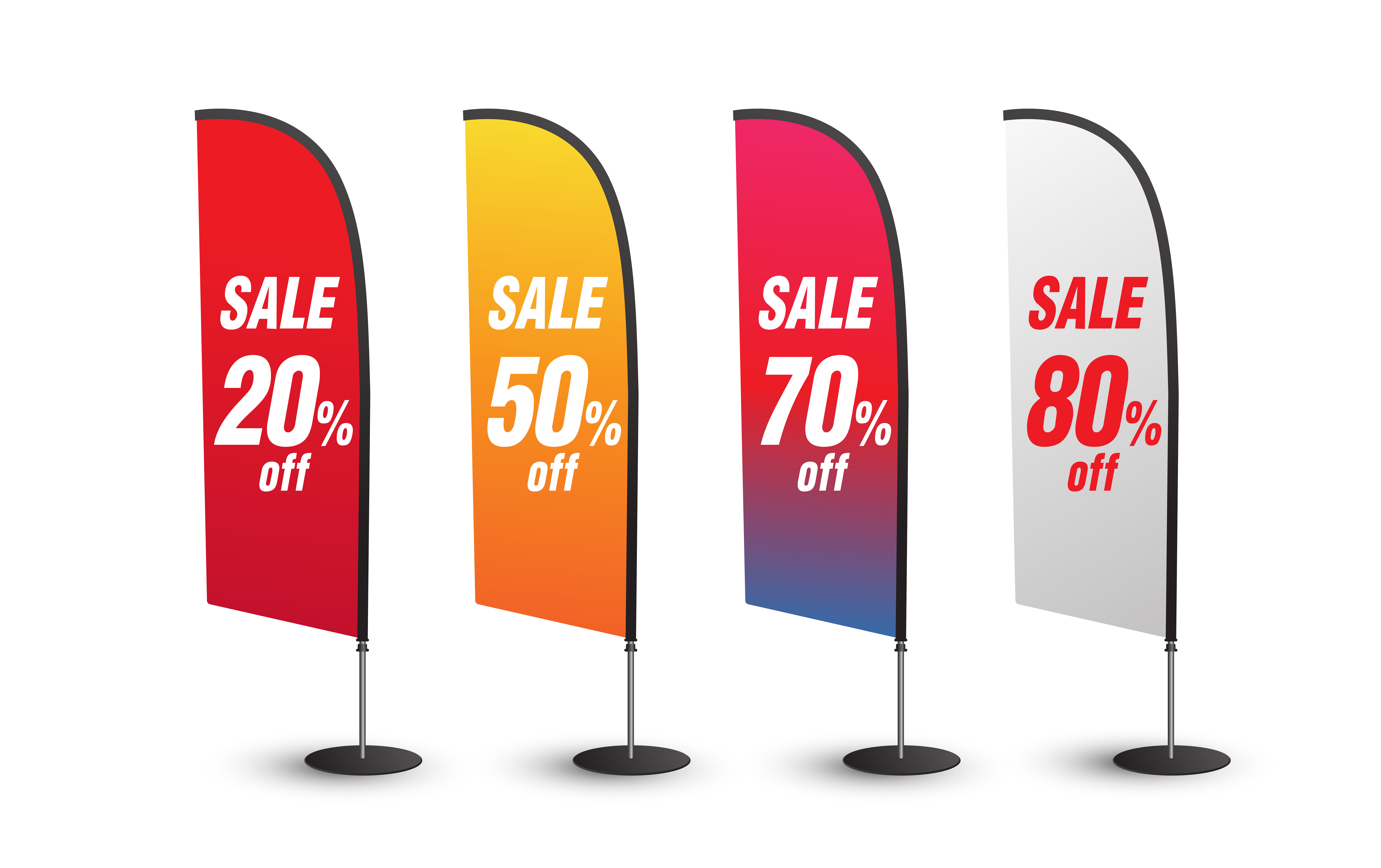 Feather Flag Standee / Blade Banner Stand - Medium 8 ft.