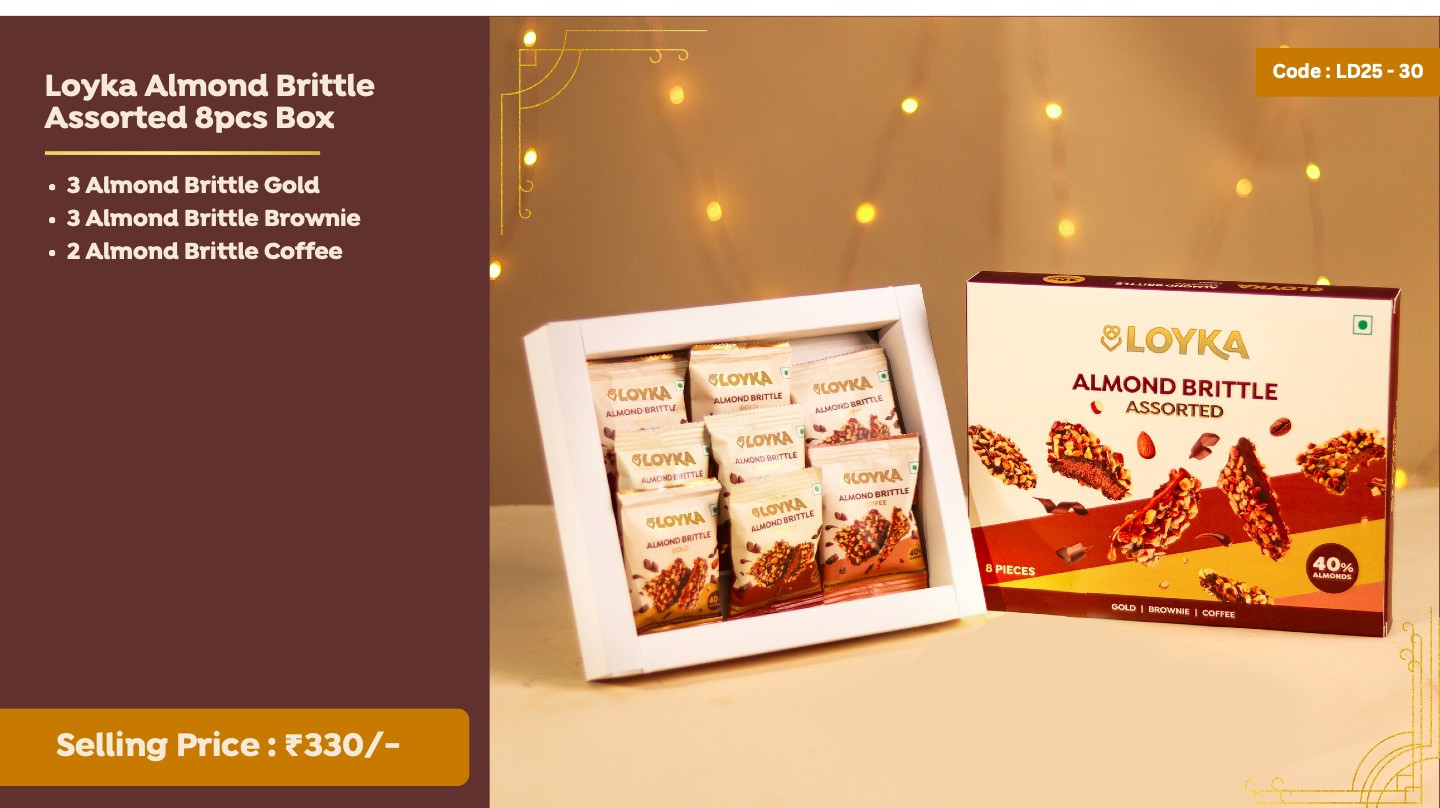 Loyka Almond Brittle Assorted 8pcs Box