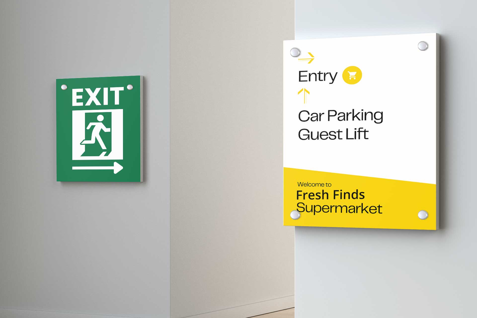 Wall Mount Signage 3mm/ 5mm Sunboard with Eco Solvent Vinyl