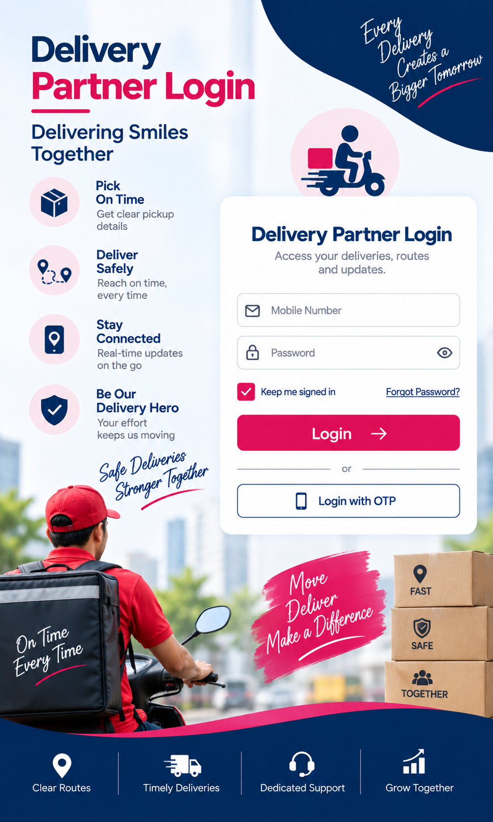 Customer Login Page Image