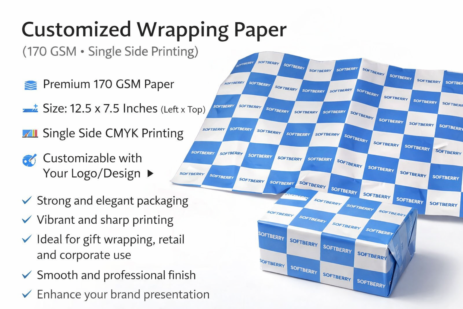 Customised Wrapping Paper (Single Side Printed)